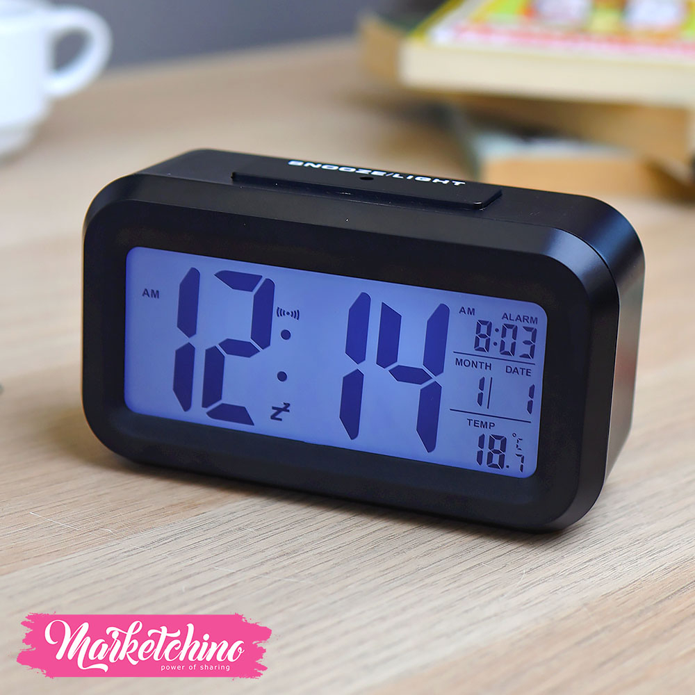 Acrylic Digital Alarm-Black - Buy best Handmade Products in Egypt with best Prices | Marketchino