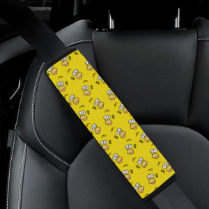 Set of 2 Covers, Homer Simpson Cartoon Seat Belt Cover