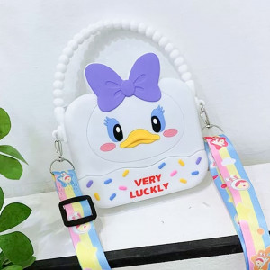 Silicone Handbag & Cross For Kids - Daisy Duck 