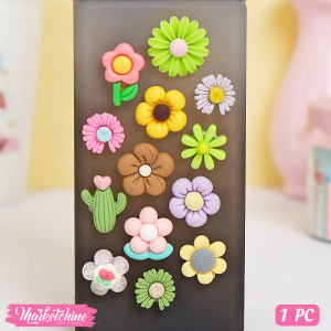 1Pc  Random Hard Silicone 3D Random Attachment - Flower