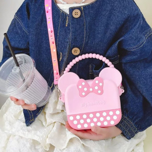 Silicone Handbag & Cross For Kids - Minnie Mouse  