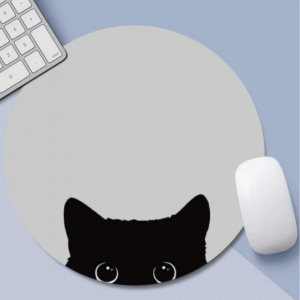 Cat Eye Print Rubber Mouse Pad