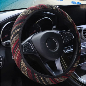 Geometric Pattern Breathable Car Steering Wheel Cover