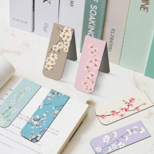 1Pc  Magnetic Bookmarks For Women Flower Planner