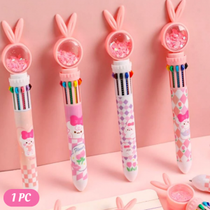 1pc Multicolor Cute Rabbit Ballpoint Pen Random