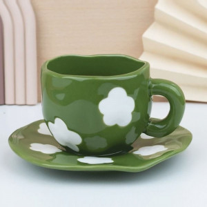 Ceramic Coffee Mug & plate - Cloud 