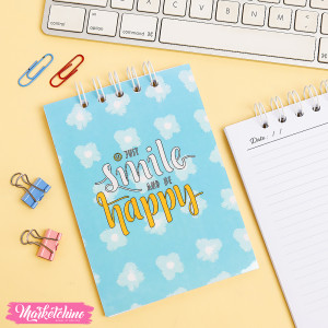 Mini Notebook -Be Happy  (A6)