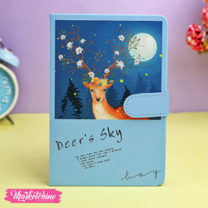 NoteBook-Blue Deer