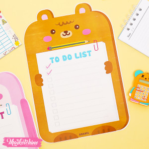 To Do List  For Kids - Bear 