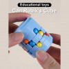 1pc Random  Bead Decor Magic Cube, Modern Spiral Design Cube Toy For Kids 3