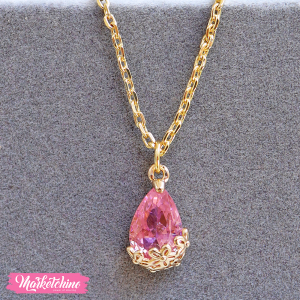 Gold Necklace - Crystal
