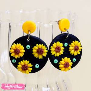 earrings sunflower 