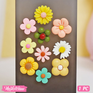 1Pc  Random Hard Silicone 3D Random Attachment - Flower