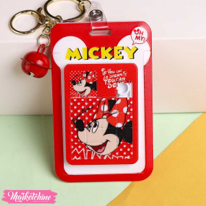  Acrylic ID Card Holder , Puzzle - Minnie Mouse