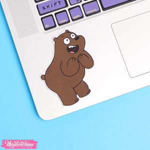 Laptop Sticker- We Bare Bears - Grizz 