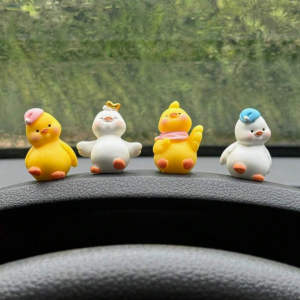 4pcs Cute Little Duck Car Ornaments 