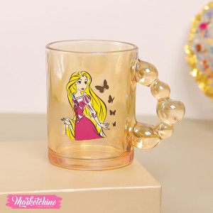 Glass Mug For Cold Drink - Rapunzel