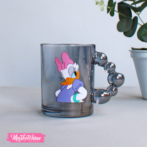 Glass Mug For Cold Drink - Daisy Duck