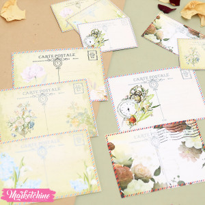 Set Of 10Pcs OF Postcards - Flower
