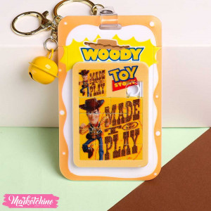  Acrylic ID Card Holder , Puzzle - Woody