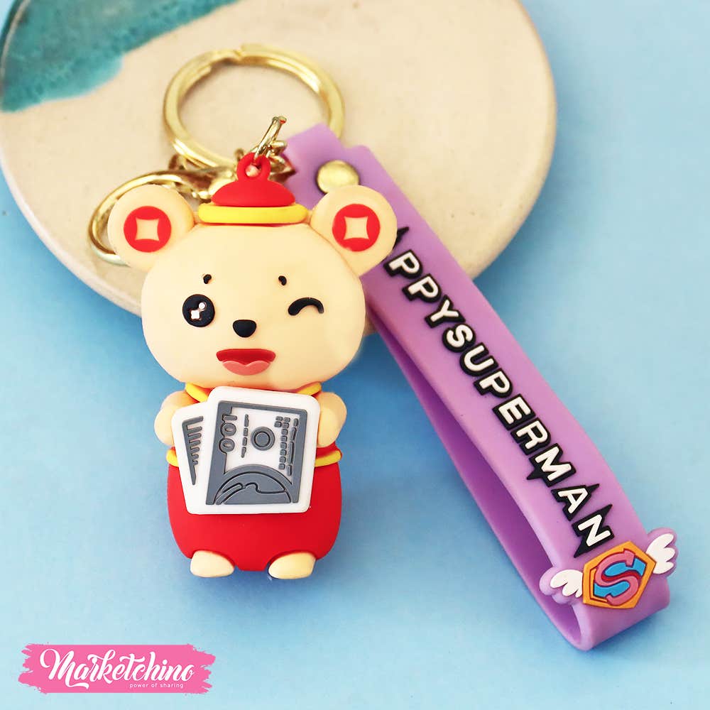 Silicone Keychain-Big Mouse