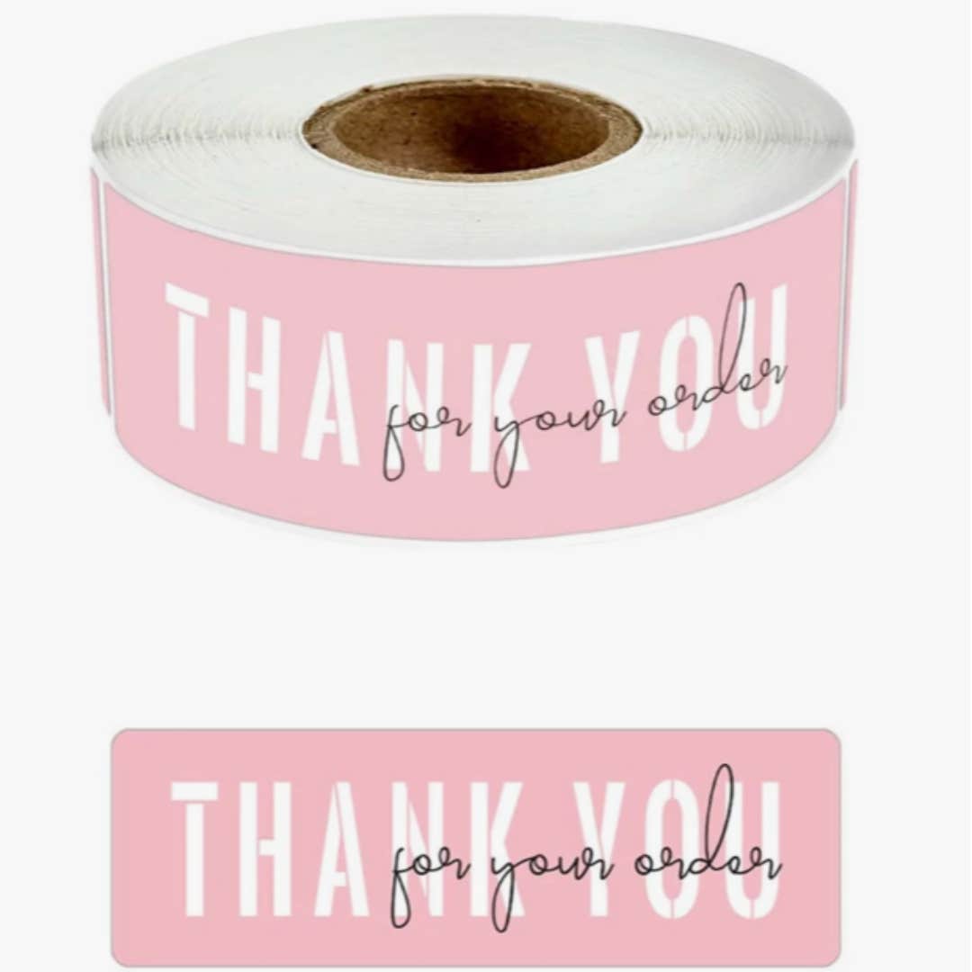 120pcs Floral Design Thank You Stickers For Gift Boxes