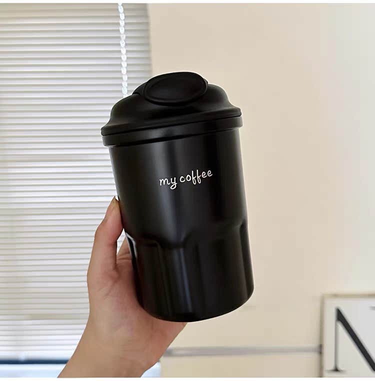 Modern Stainless Steel Coffee Thermal Cup (420ml) 