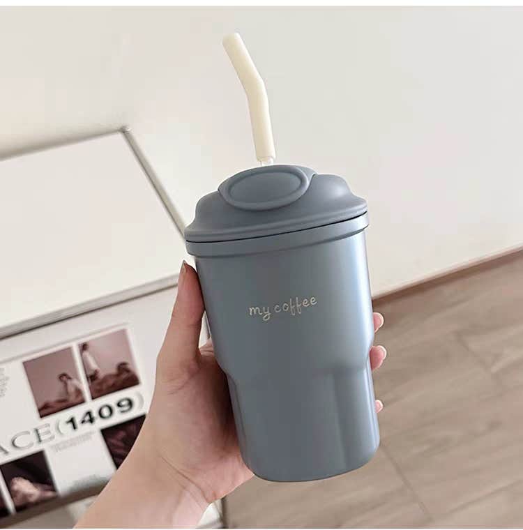 Modern Stainless Steel Coffee Thermal Cup (420ml)  