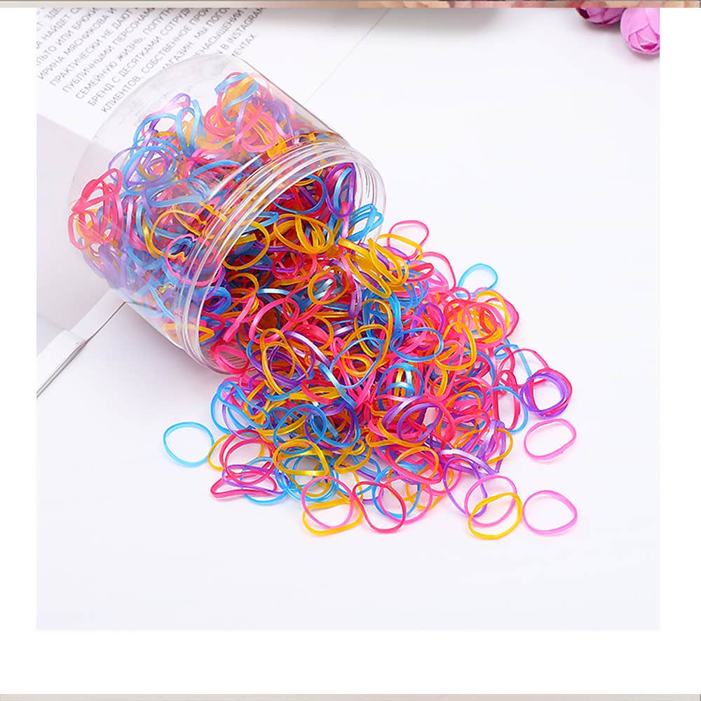 200Pcs Rubber Hair Accessories-Colorful 3